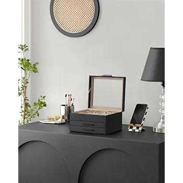 SONGMICS 3-Layer Jewelry Organizer - Elegant Storage Solution