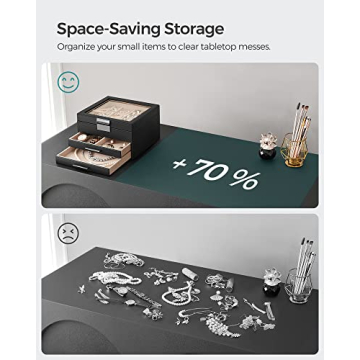 SONGMICS 3-Layer Jewelry Organizer - Elegant Storage Solution