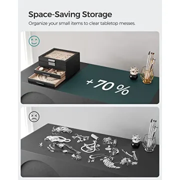 SONGMICS 3-Layer Jewelry Organizer - Elegant Storage Solution