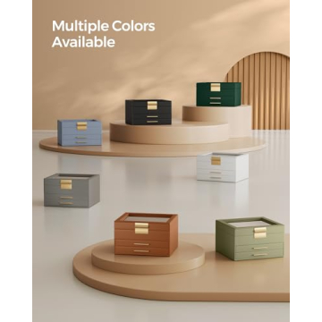 SONGMICS 3-Layer Jewelry Organizer - Elegant Storage Solution
