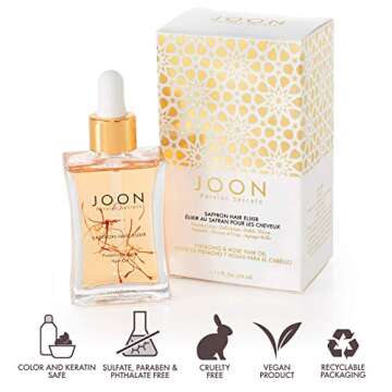Joon Saffron Hair Elixir Pistachio + Rose Hair Oil, 1.11 Fl. Oz.