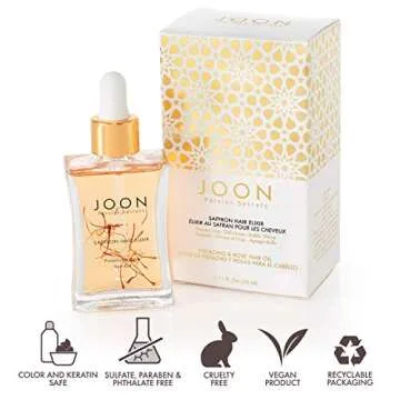 Joon Saffron Hair Elixir Pistachio + Rose Hair Oil, 1.11 Fl. Oz.