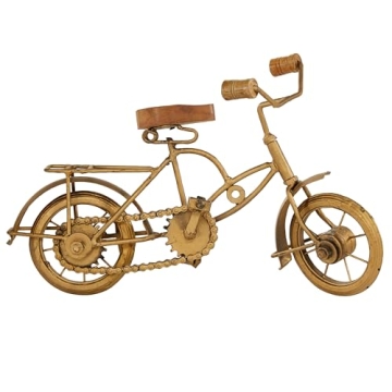 Deco 79 Metal Bike Decorative Sculpture Home Decor Statue with Wood Accents, Accent Figurine 11" x 4...