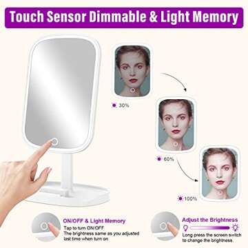 COSMIRROR Rechargeable Lighted Vanity Mirror