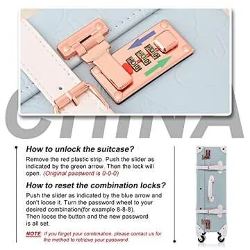 Unitravel Vintage 3 Piece Luggage Set for Stylish Travel