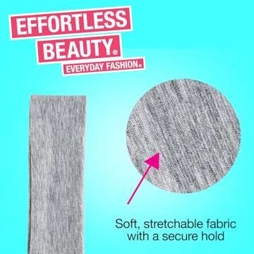 Scunci by Conair Soft Stretchable Headbands- accessories for women - mens headband - running headban...