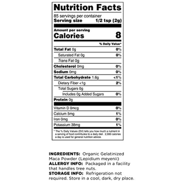 Terrasoul Superfoods Organic Gelatinized Maca Powder for Energy