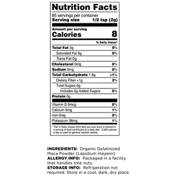 Terrasoul Superfoods Organic Gelatinized Maca Powder for Energy