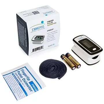 Innovo Deluxe iP900AP Fingertip Pulse Oximeter Blood Oxygen Saturation Monitor with Alarm, Plethysmograph and Perfusion Index