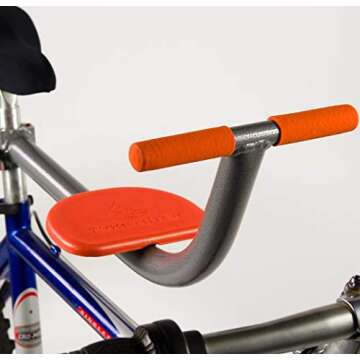Kids Ride Tyketoter The Original Front-Mount Child Bike Seat - Portable Tool-Free Quick-Release Attachment for Age 2-5