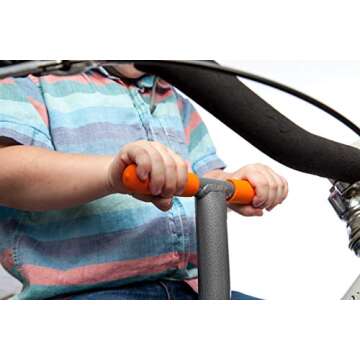 Kids Ride Tyketoter The Original Front-Mount Child Bike Seat - Portable Tool-Free Quick-Release Attachment for Age 2-5