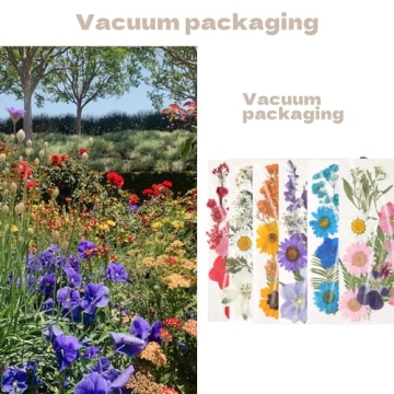 CONVELIFE Dried Flowers for Resin, 103pcs Natural Flowers