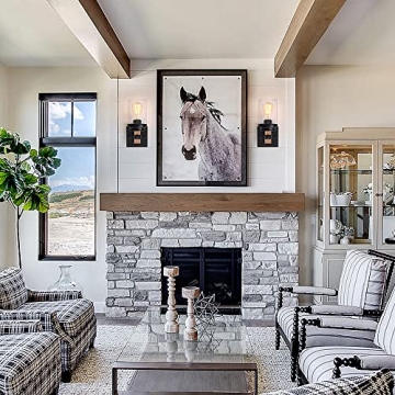 Stylish 1-Light Rustic Wall Sconce Durable for All Spaces