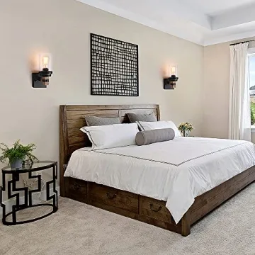 Stylish 1-Light Rustic Wall Sconce Durable for All Spaces