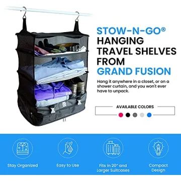 Stow-N-Go Portable Hanging Travel Shelves Organizer