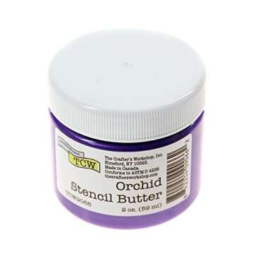 Create Stunning Crafts with The Crafters Workshop Orchid Stencil Butter 2OZ