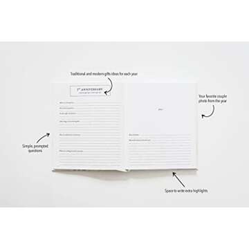 Wedding Anniversary Journal - Anniversary Journal for Couple - Wedding Notebook & More - Wedding Mem...
