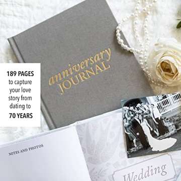 Wedding Anniversary Journal for Couples - Memory Keepsake