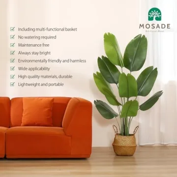 MOSADE 5FT Artificial Bird of Paradise Plant for Home