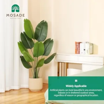 MOSADE 5FT Artificial Bird of Paradise Plant for Home