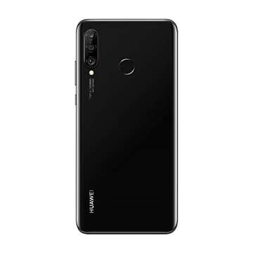 Huawei P30 Lite (128GB, 4GB RAM) 6.15" Display, AI Triple Camera, 32MP Selfie, Dual SIM Global 4G LTE GSM Factory Unlocked MAR-LX3A - International Version (Midnight Black)