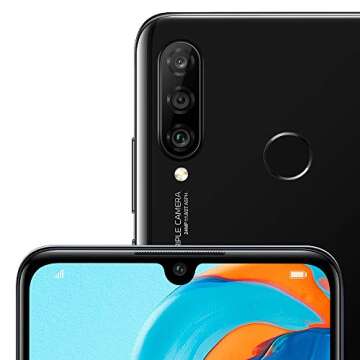 Huawei P30 Lite (128GB, 4GB RAM) 6.15" Display, AI Triple Camera, 32MP Selfie, Dual SIM Global 4G LTE GSM Factory Unlocked MAR-LX3A - International Version (Midnight Black)