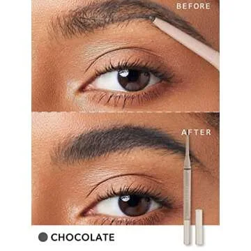 SHEGLAM Dual-Sided Eyebrow Pencils Cream Waterproof Long Lasting Eye brow Pen Makeup - Chocolate