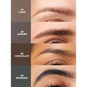 SHEGLAM Dual-Sided Eyebrow Pencils Cream Waterproof Long Lasting Eye brow Pen Makeup - Chocolate