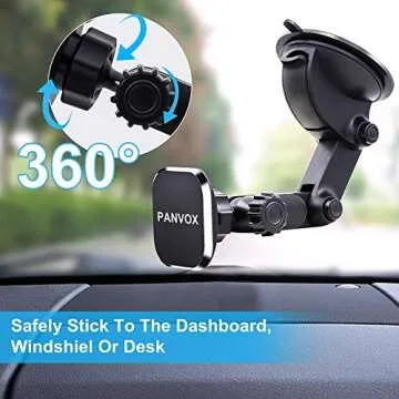 Universal Magnetic Phone Car Mount with 8 Strong Magnets