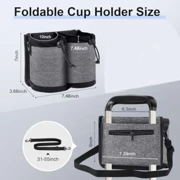 Travel Essentials Luggage Cup Holder for Hands-Free Use