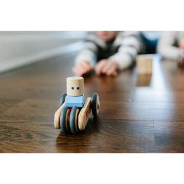 Tegu Magnetic Wooden Wheels for Endless Creative Play