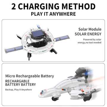 Innovative 6-in-1 Solar Robot Space Toys for Kids