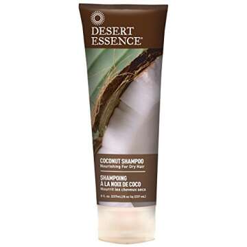 Desert Essence Coconut Shampoo & Conditioner Bundle - 8 Fl Ounce - Nourishing For Dry Hair - Delightful Scent - Refreshes Skin - Coconut Oil