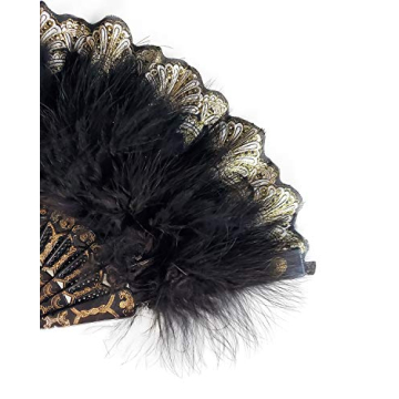 Happy Feather Marabou Fan for Costume Parties and Dancing