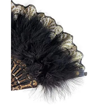 Happy Feather Marabou Fan for Costume Parties and Dancing