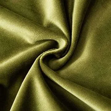 JUSPURBET Olive Green Velvet Throw Pillow Covers Set of 2