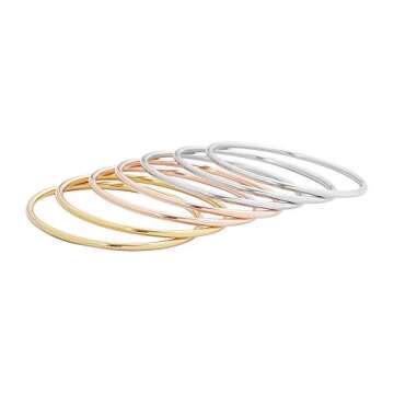 Stylish Edforce Stainless Steel Bangle Set for Women