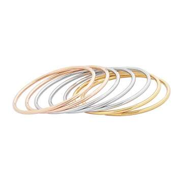 Stylish Edforce Stainless Steel Bangle Set for Women