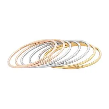 Stylish Edforce Stainless Steel Bangle Set for Women