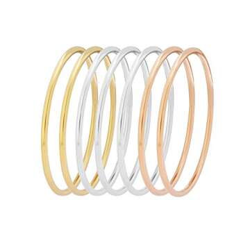 Stylish Edforce Stainless Steel Bangle Set for Women