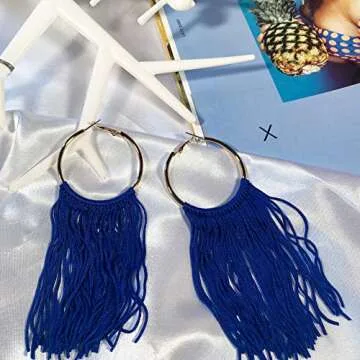 Coiris Boho Tassel Earrings - Lightweight Summer Dangle Earrings