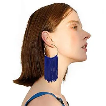 Coiris Boho Tassel Earrings - Lightweight Summer Dangle Earrings