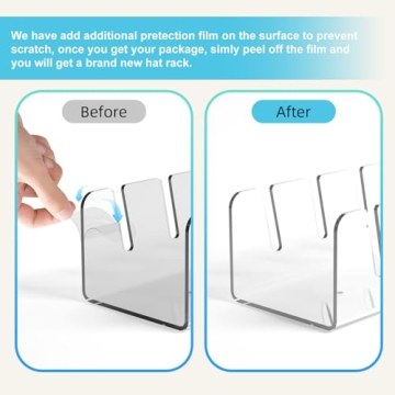 YNPJQWP Hat Organizer for 14 Baseball Caps Display