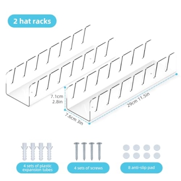 YNPJQWP Hat Organizer for 14 Baseball Caps Display