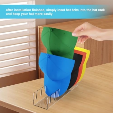 YNPJQWP Hat Organizer for 14 Baseball Caps Display