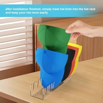 YNPJQWP Hat Organizer for 14 Baseball Caps Display