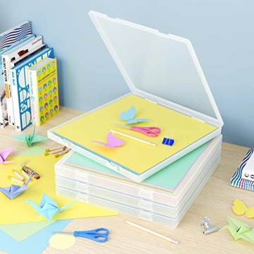 Denkee 12x12 Scrapbook Storage Box Set for Crafts