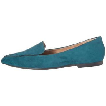 Amazon Essentials Women's Turquoise Microsuede Loafers
