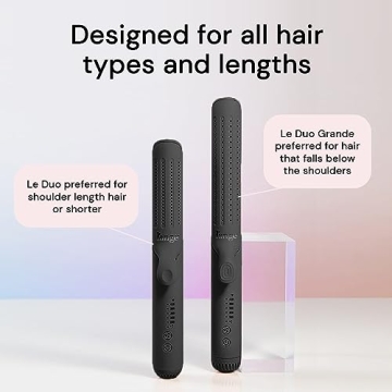 L'ANGE HAIR Le Duo 2-in-1 Curling Wand & Flat Iron Styler