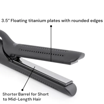 L'ANGE HAIR Le Duo 2-in-1 Curling Wand & Flat Iron Styler